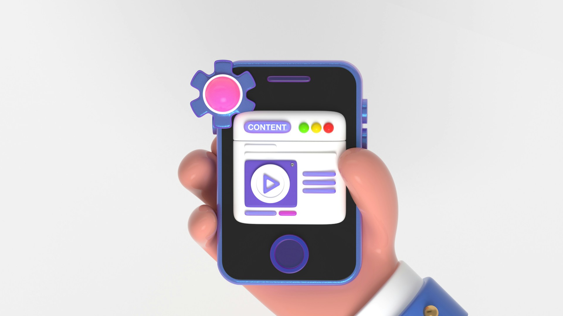 Illustration Core Web Vitals : contenu mobile et performance